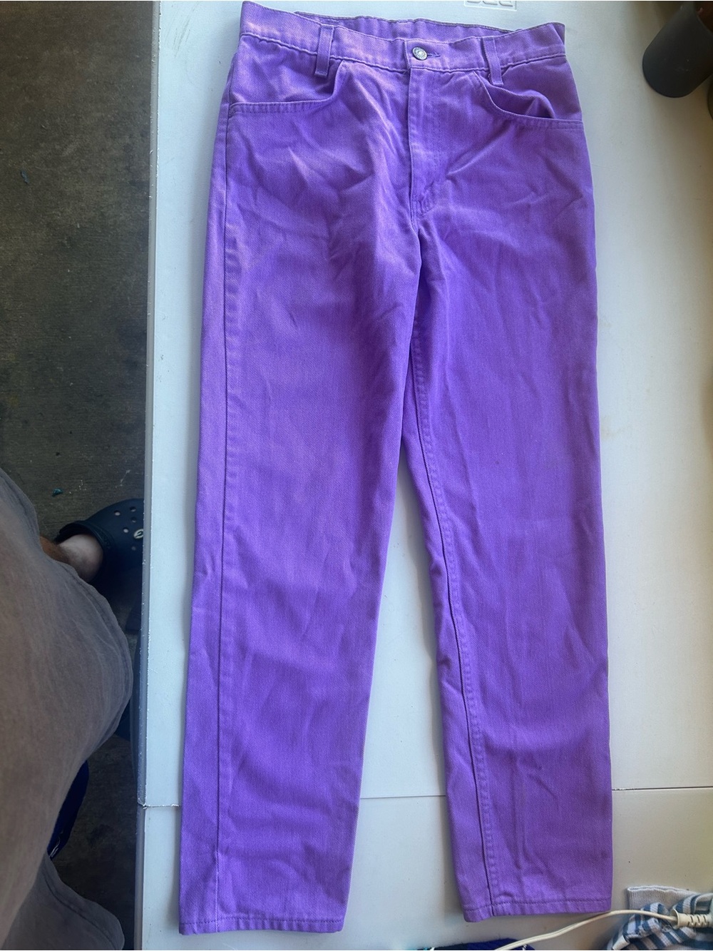 Women’s Purple Straight-Leg Jeans